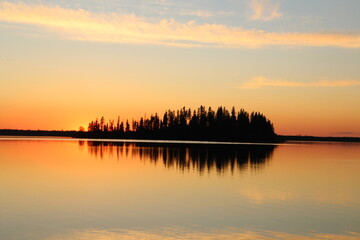 Warm Sunset, Elk Island National Park, Alberta