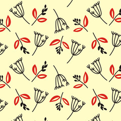 flower pattern background wallpaper vector illustration editable