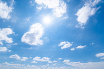 clear blue sky and clouds, clouds with background.