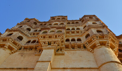 Ancient Mehrangarh Fort in Jodhpur, India