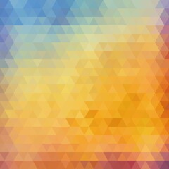 Obraz premium orange and blue triangles background. abstract vector pattern. polygonal style. geometric design. eps 10