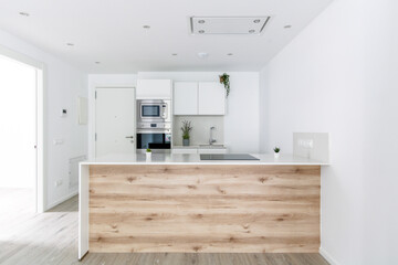 Cocina de obra nueva y diseño arquietectura