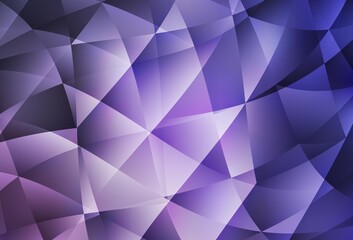 Fototapeta na wymiar Light Purple vector polygon abstract background.