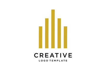 modern real estate logo design vector illustration