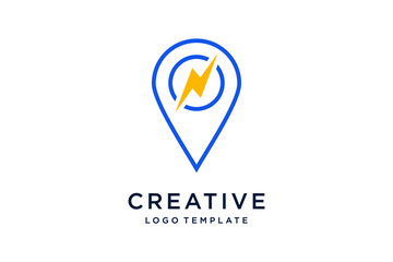 energy location creative logo design 
