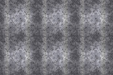 Pattern with interesting doodles on colorfil background. Pano. Raster illustration.