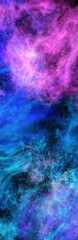 Space Abstract Galaxy art Banner. Vector design.