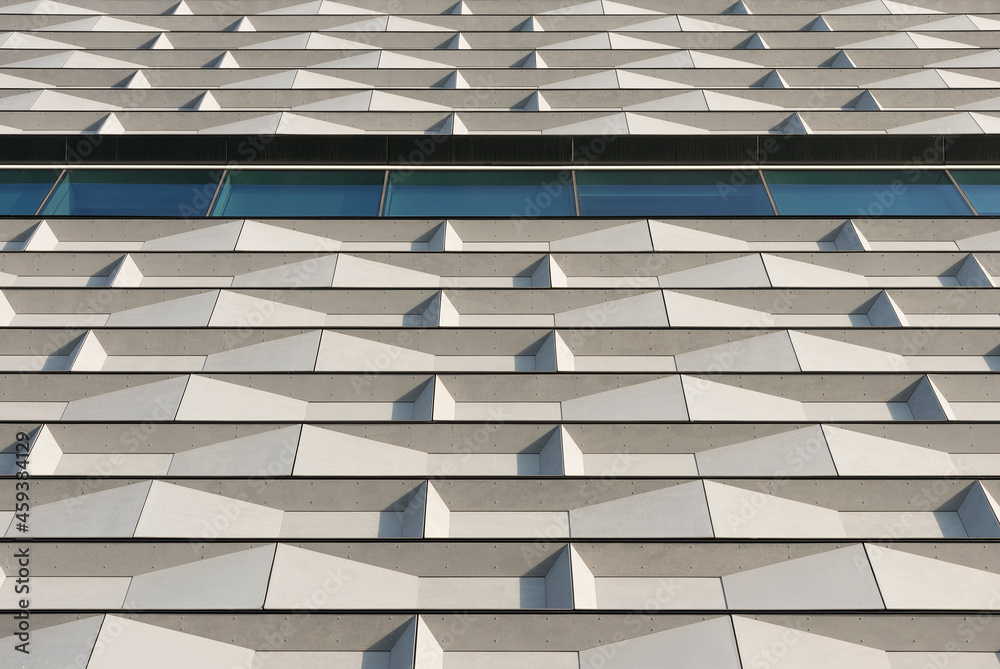 Poster exterior of modern architecture. building abstract background