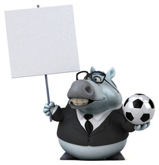 Fun horse - 3D Illustration