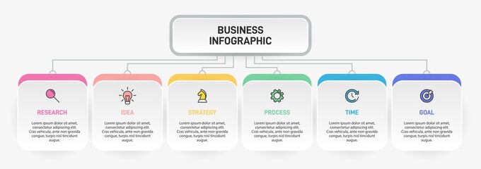 Infographic design with icons and 5 options or steps. Thin line vector. Infographics business concept. Can be used for info graphics, flow charts, presentations, web sites, banners, printed materials.