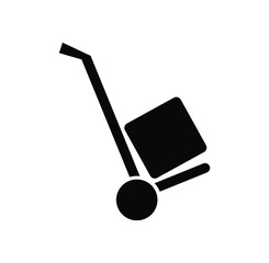 dolly icon on white background