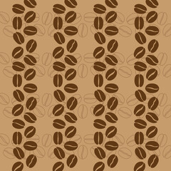 Coffee beans background concept texture minimal vector