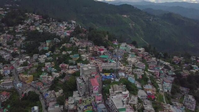 View from the top of the mountain of Almora, Uttarakhand, India.