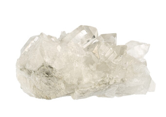 single white crystal mineral sample