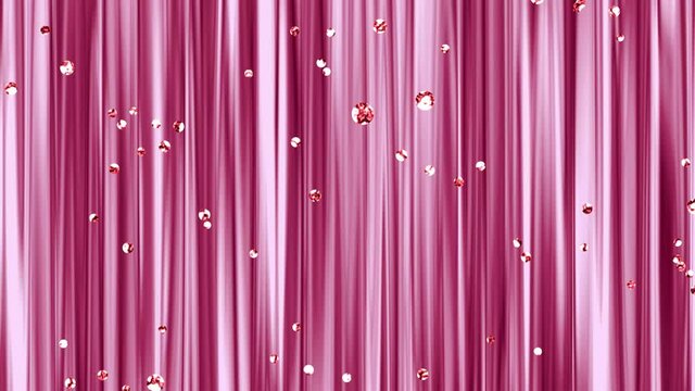 A video of a fantastic pink gold jewel falling from the sky