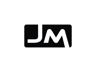 Alphabet letters monogram icon logo JM or MJ.eps