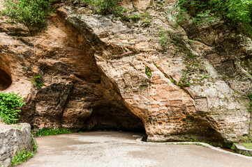 Gutmanis cave is an ancient landmark in Latvia