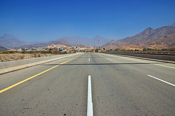 The road to Al Bahah, Saudi Arabia
