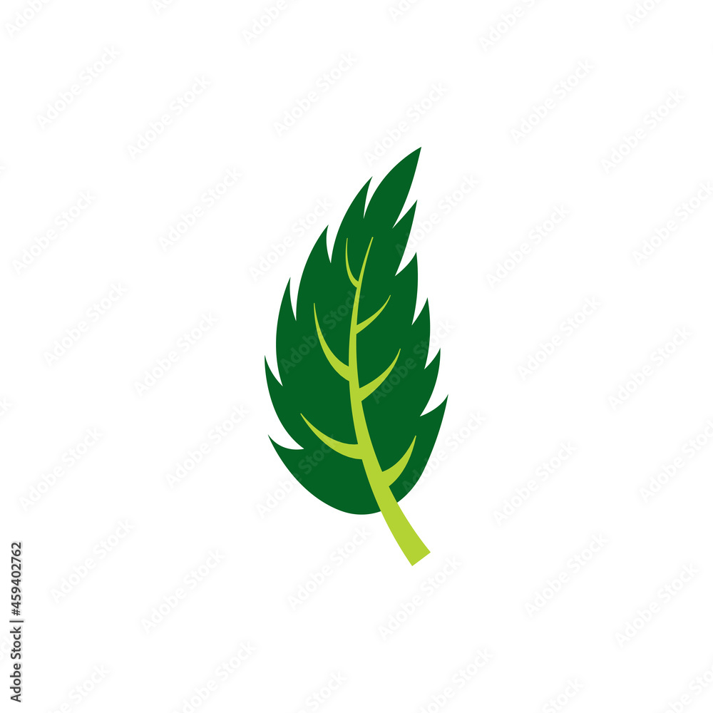 Wall mural leaf logo icon design template vector