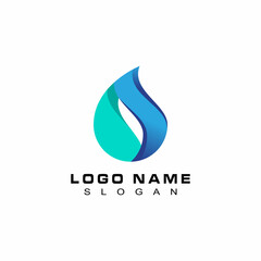 Water drop Logo Template vector illustration design