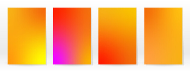 Naklejka premium Minimal Poster. Pastel Soft. Rainbow Gradient Set.