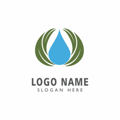 Water drop Logo Template vector illustration design