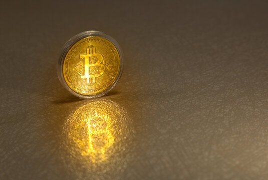 Cryptocurrency bitcoin the future coin. Bitcoin BTC Cryptocurrency Coins. Stock Market Concept. Cryptocurrency created, distributed, traded, and stored in decentralized ledgersystem known blockchain.