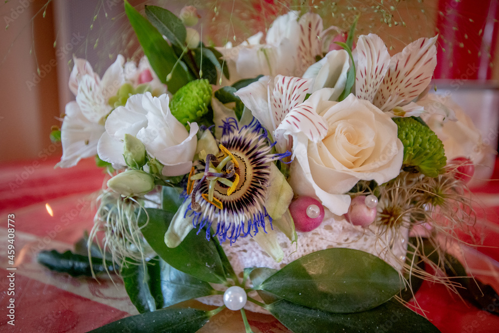 Sticker bouquet fleurs