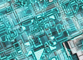 tech futuristic abstract modern technology background