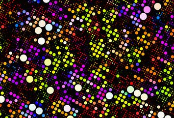 Obraz premium abstract arrangement from multicolored bright circles