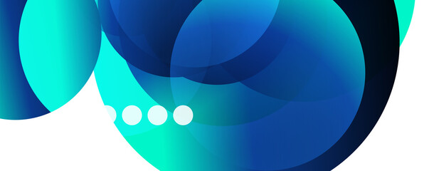 Fluid gradients, swirls and circles. Bright color lines. Vector Illustration For Wallpaper, Banner, Background, Landing Page