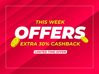 this offers extra cashback banner template