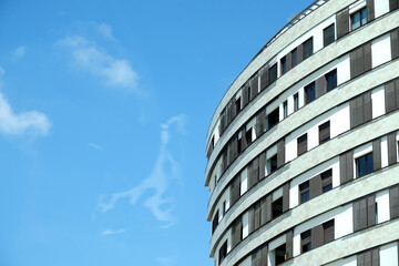 Modern residential buildings in the city