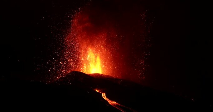 Volcanic eruption in La Palma Canary Islands 2021