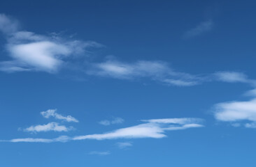 Blue sky and white clouds