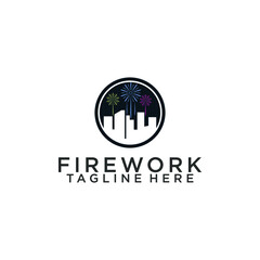 Firework logo inspiration. Firework logo concept vector