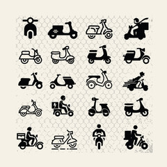 Scooter Motorcycle Bicycle Computer Icons, motorcycle, angle, scooter, logo 