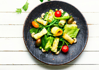 Diet vegan salad.