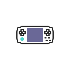 Handheld console line icon © alekseyvanin