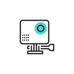 Action camera line icon