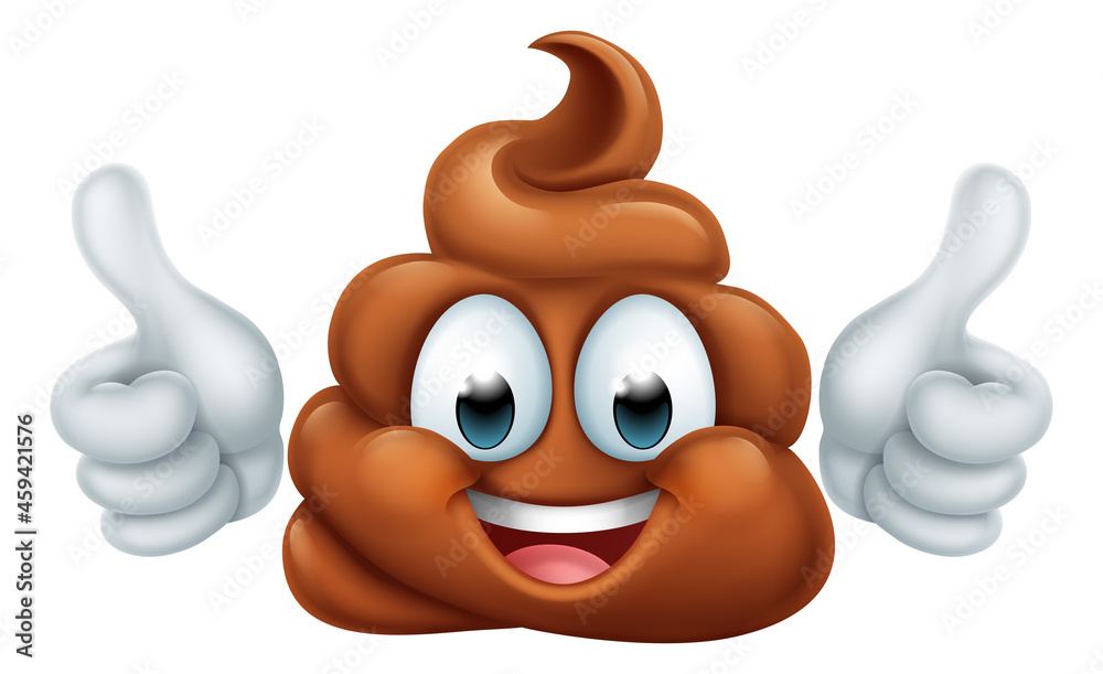 Canvas Prints Happy Poop Poo Emoticon Poomoji Emoji Icon