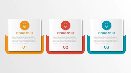 Vector infographic design template with 3 options or steps