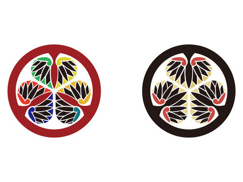 カラー紋章：三つ葉葵紋