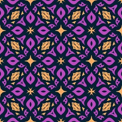 Three colors pattern ornament background. Ethnic seamless ready for print