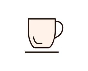 Coffee line icon. Vector symbol in trendy flat style on white background. Office sing for design.