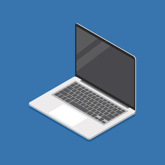 Laptop isometric view