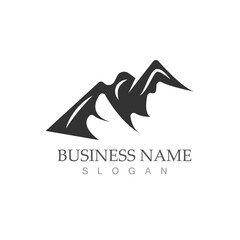 Mountain icon Logo template vector