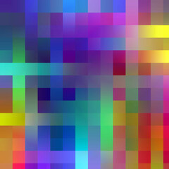 Rainbow colorful abstract background with squares