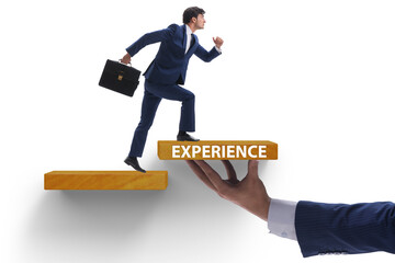 Experience business concept with businessman