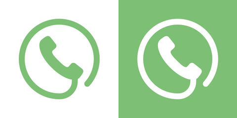 Phone icon. Telephone icon. Contact symbol vector illustration.